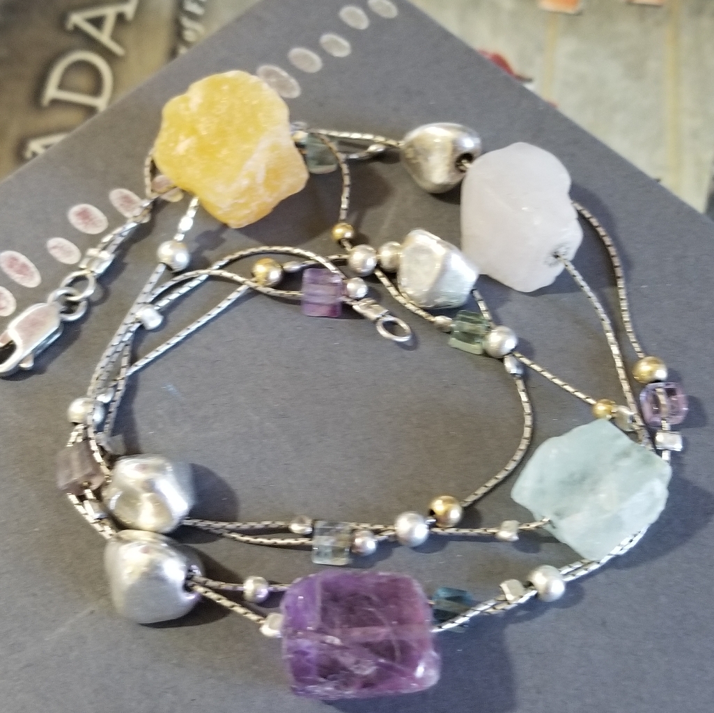 Rare Silpada Sterling Silver & Stone Necklace